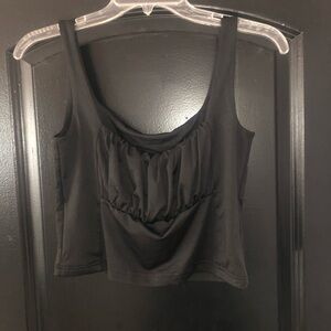 Black crop top